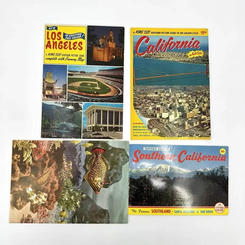VTG Lot California 1960s Pictorial Guide Tourists Booklets SoCal LA Marineland